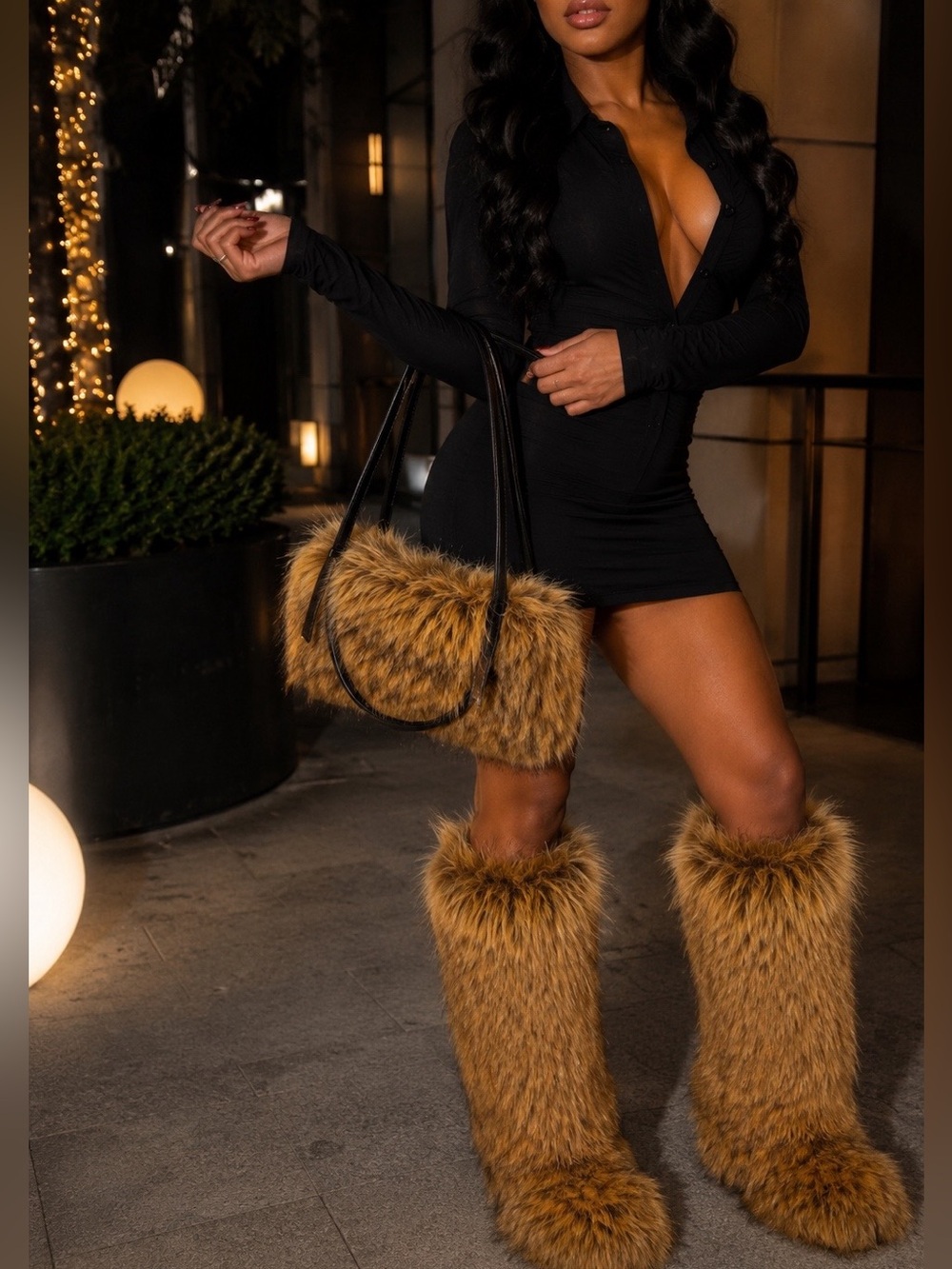 Baddie Fur Purse